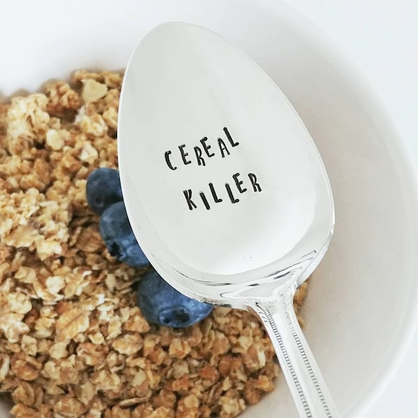 Cereal Killer Spoon | Cereal Spoon | Breakfast Spoon | Funny Gift | Gift for Him | Gift for Son | Best Seller | Gift for Husband Impressions