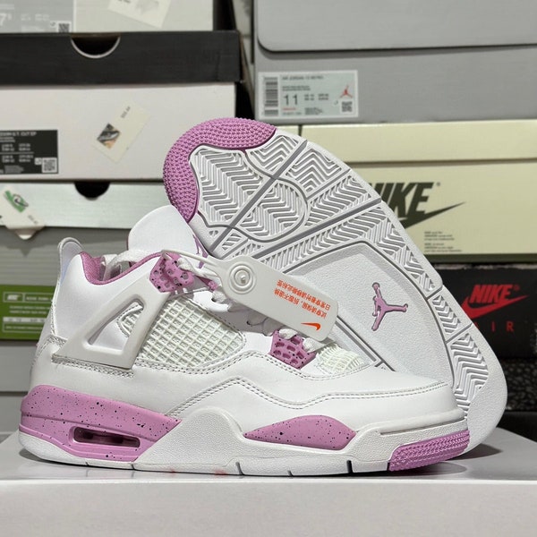 Jordan 4 White Pink Oreo - Schuhe für Männer und Frauen, Mutter-Vater-Tag