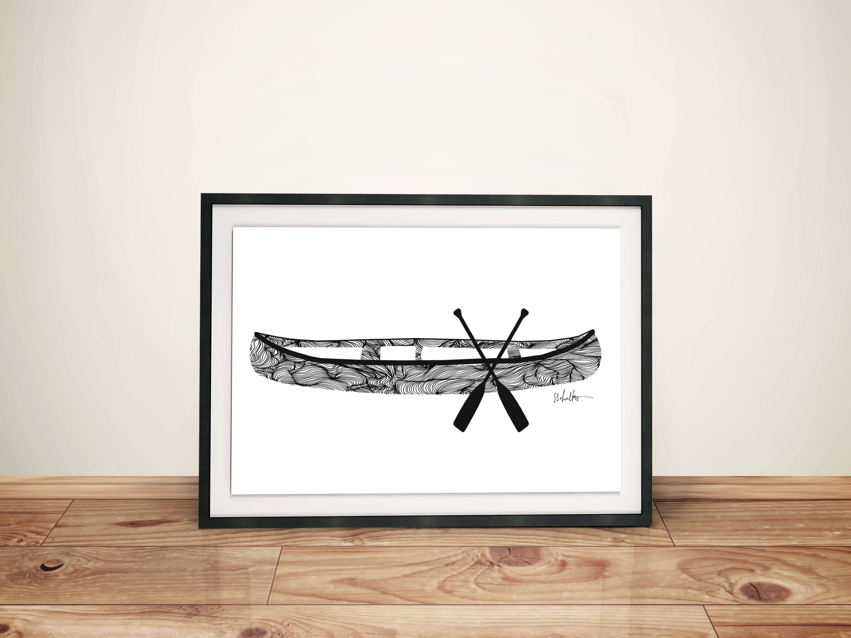Canoe Print 11x14 Etsy
