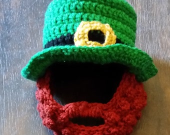 St. Patrick's day hat and beard photo Prop