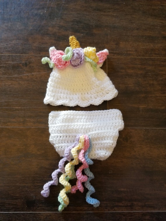 Couverture De Couche De Licorne Ensemble Crochet Bebe Photo Etsy