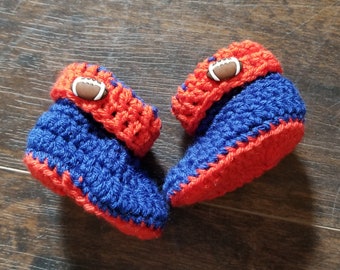 Broncos football booties baby infant