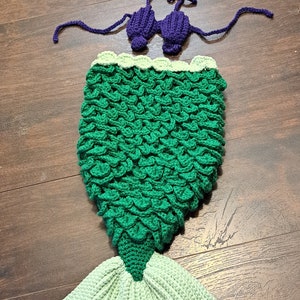 Mermaid tail outfit photo prop newborn
