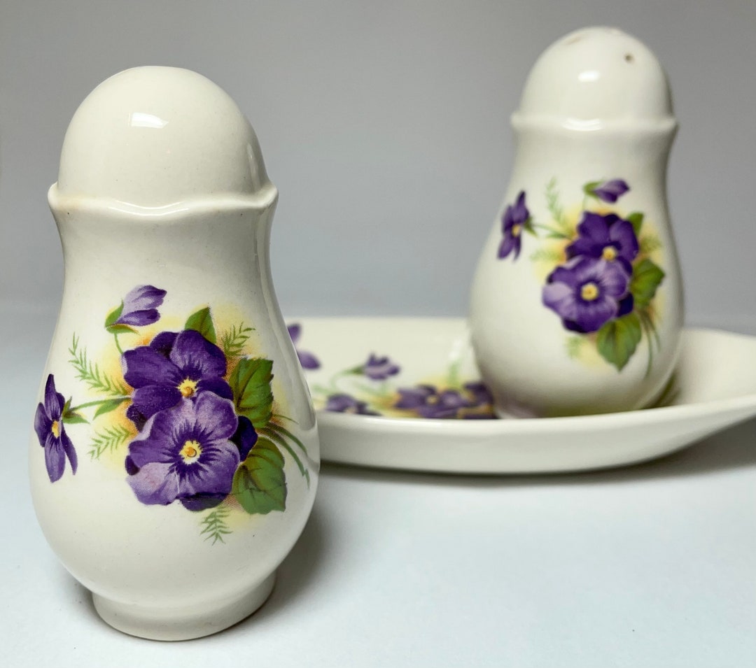 RARE PALISSY POTTERY viola Pattern Transferware Etsy