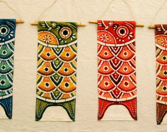 Koinobori tapestry (handmade to order)