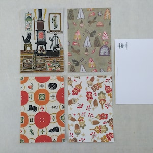 Postales de felicitación de invierno de Yoko Kataoka (juego de 8 postales)