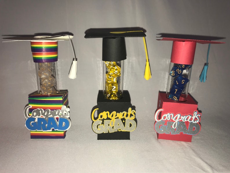 Graduation Dice Tube Card image 1