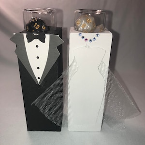 Wedding Couple Dice Box-Cards