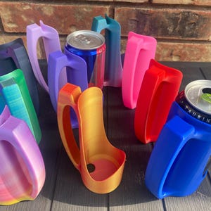 Drink Holder - Slim 12oz can Multi color options (fits red bull cans)