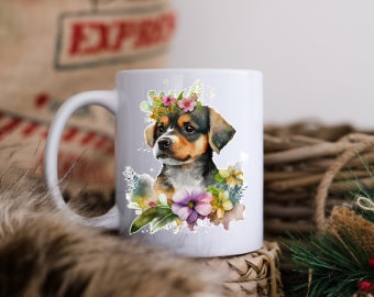 Puppy dog mug coffee mug personalized cup