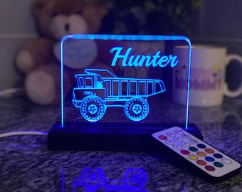 Personalized Tuck Nightlight baby gift Chasing lighted sign, neon sign, Baby room nightlight baby shower gift