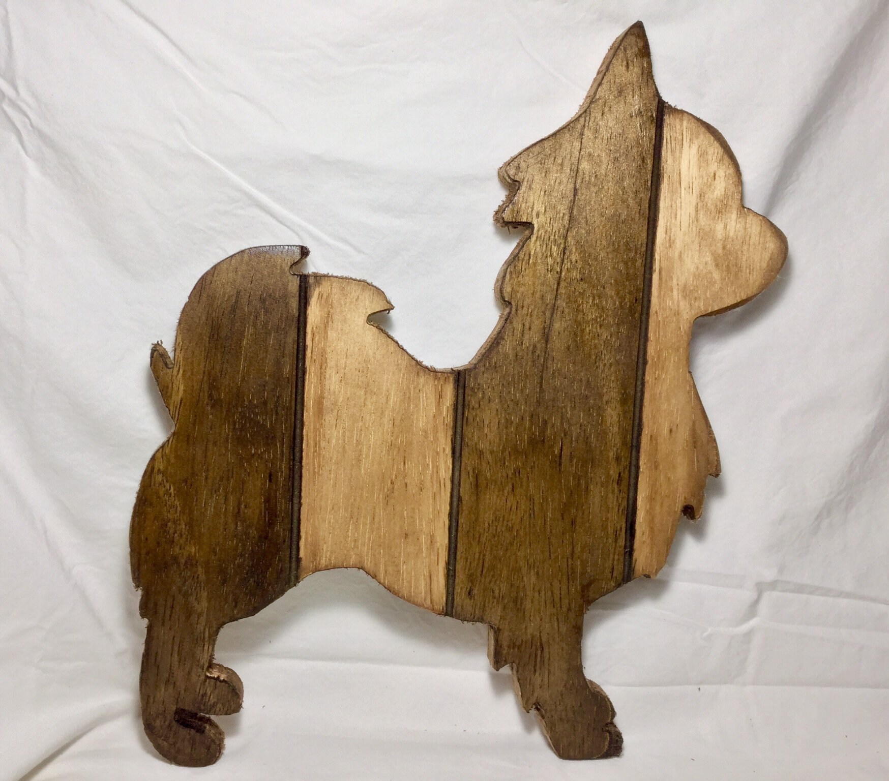 Long Hair Chihuahua Wooden Wall Hanging Sign Pallet Look Etsy