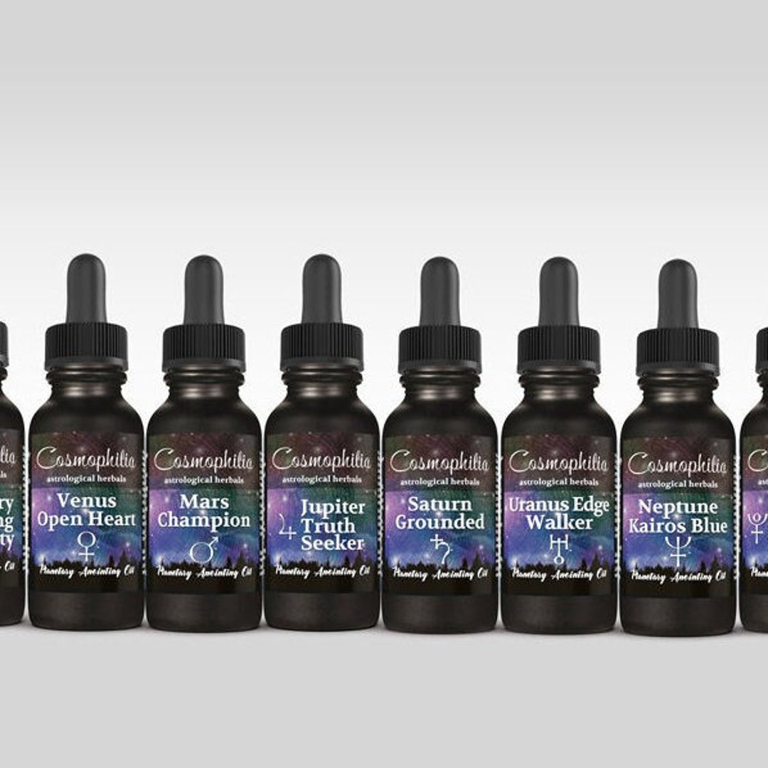 Planetary Ritual Oils Planetary Anointing Oils | Magical | Astrological Herbal | Ritual ...
