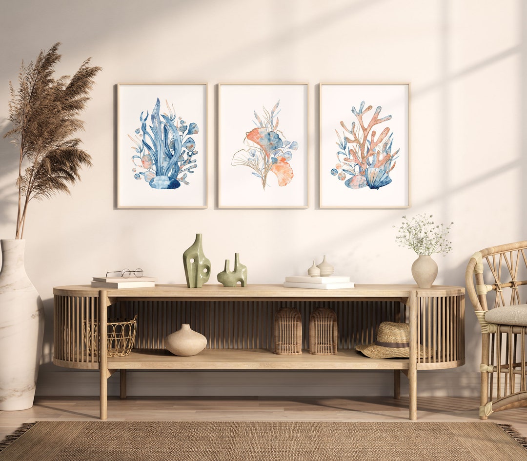 Printable Watercolor Gallery Wall Art Set Watercolor Prints Etsy