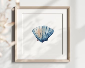 Beach House Wall Art, Watercolor Ocean Animals, Nursery Room Decor, Simplistic Art Printable, Simple Printable Wall Art, Watercolor Home Art