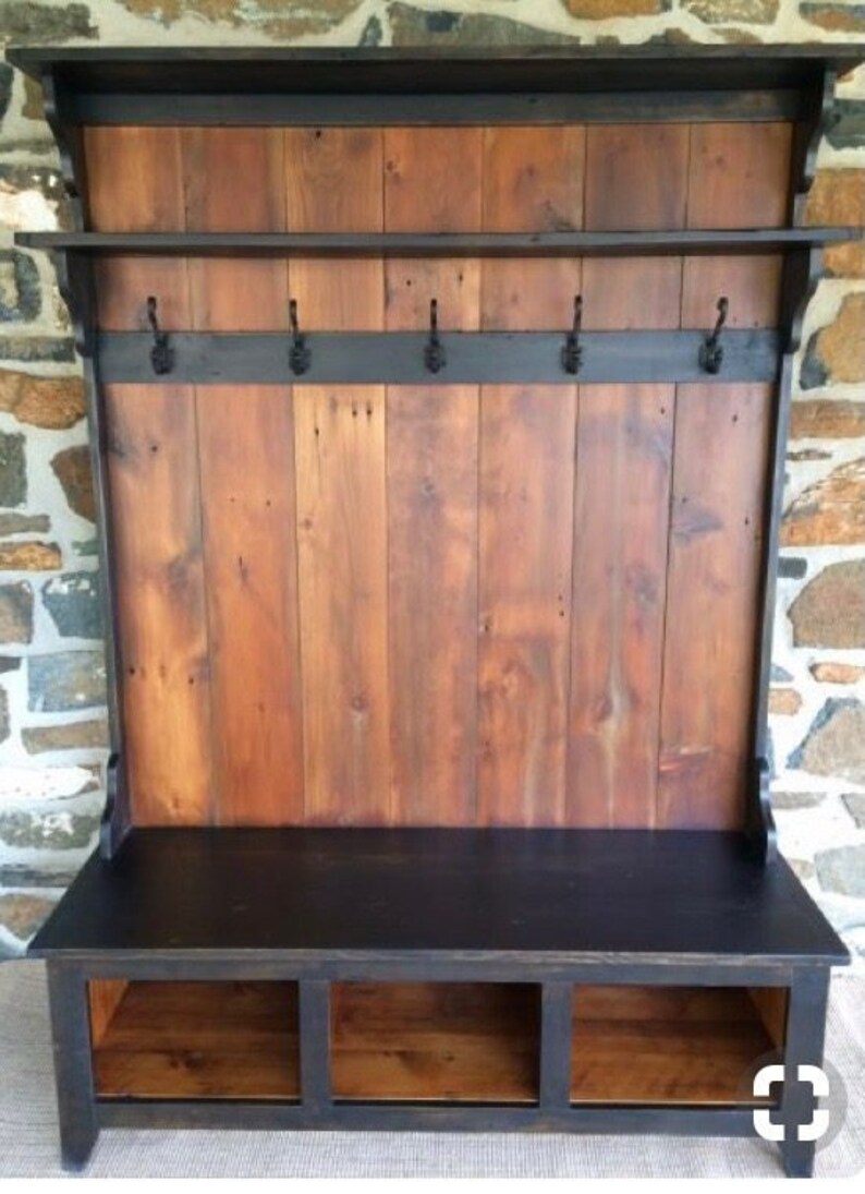 Custom Hall Tree Etsy