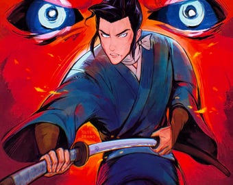 Blue Eye Samurai (Mizu) Art Print