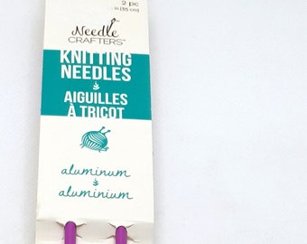 Zestaw nowych aluminiowych szydełek do robienia na drutach NeedleCrafters – nr 6 (4 mm)