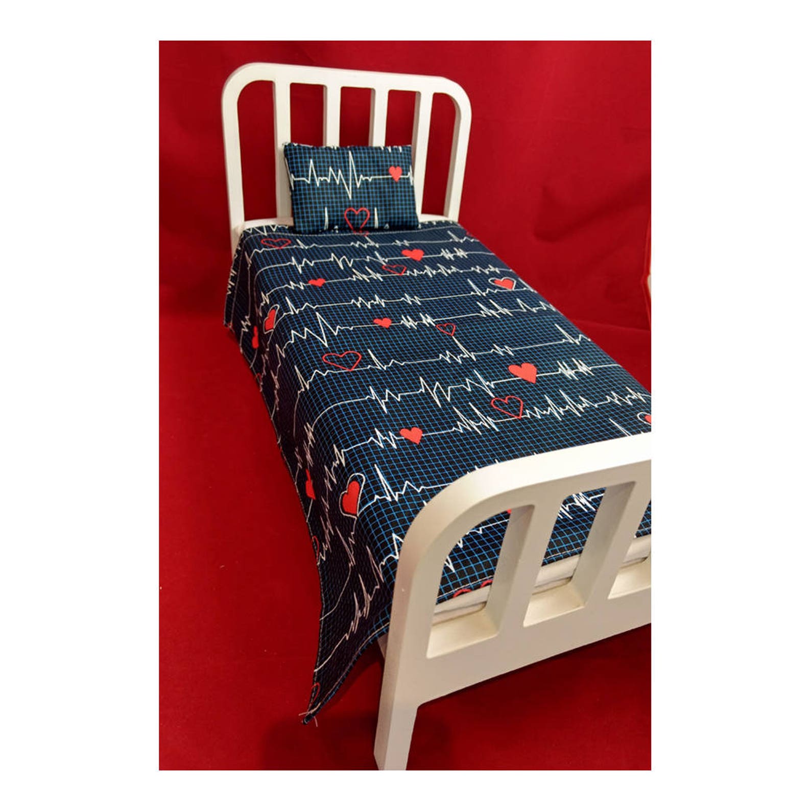 Doll Hospital Bed Sheet and pillow for 18 Doll or Etsy