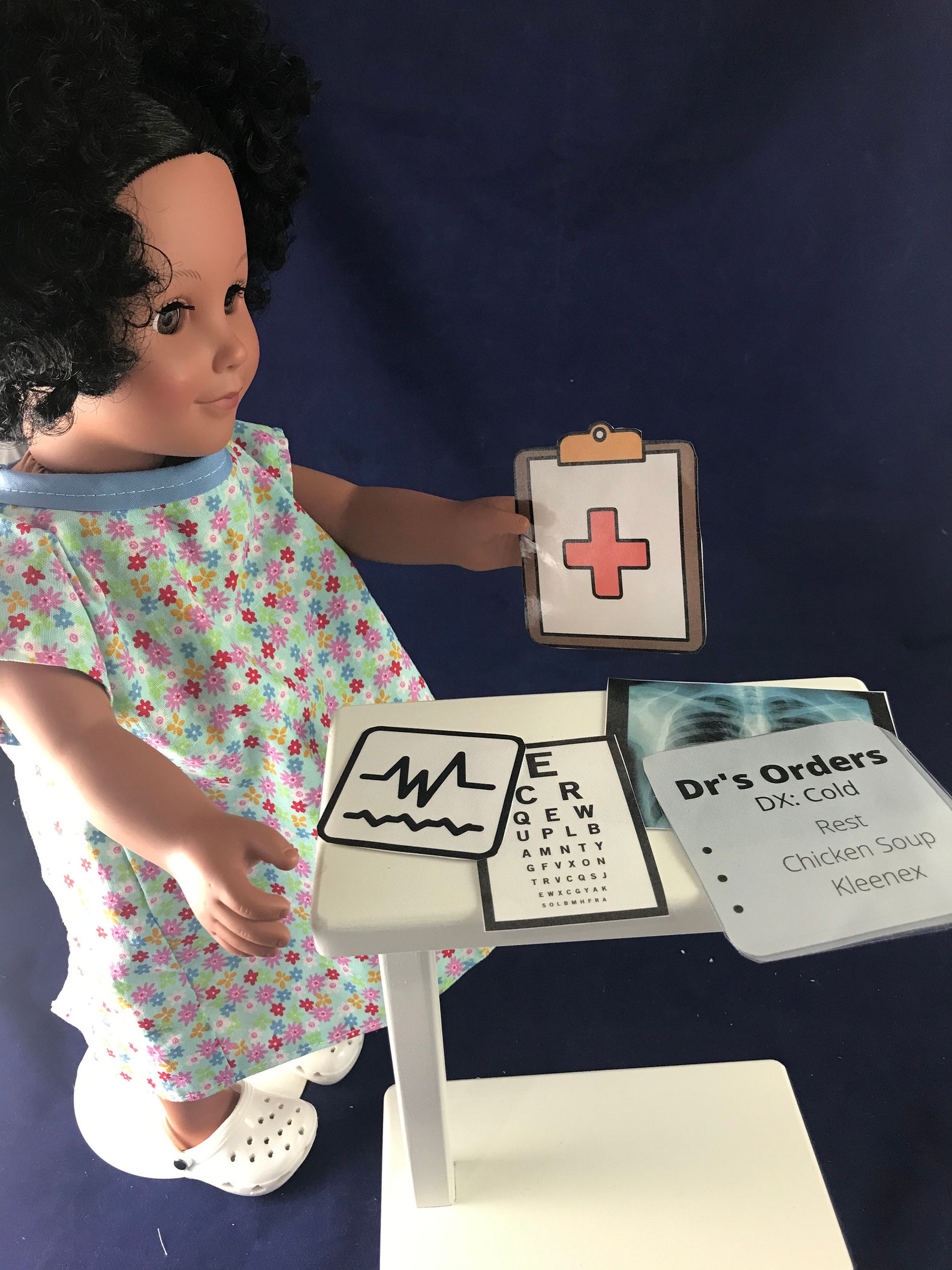 18 Doll or American Girl Download and Printable Hospital Accessories
