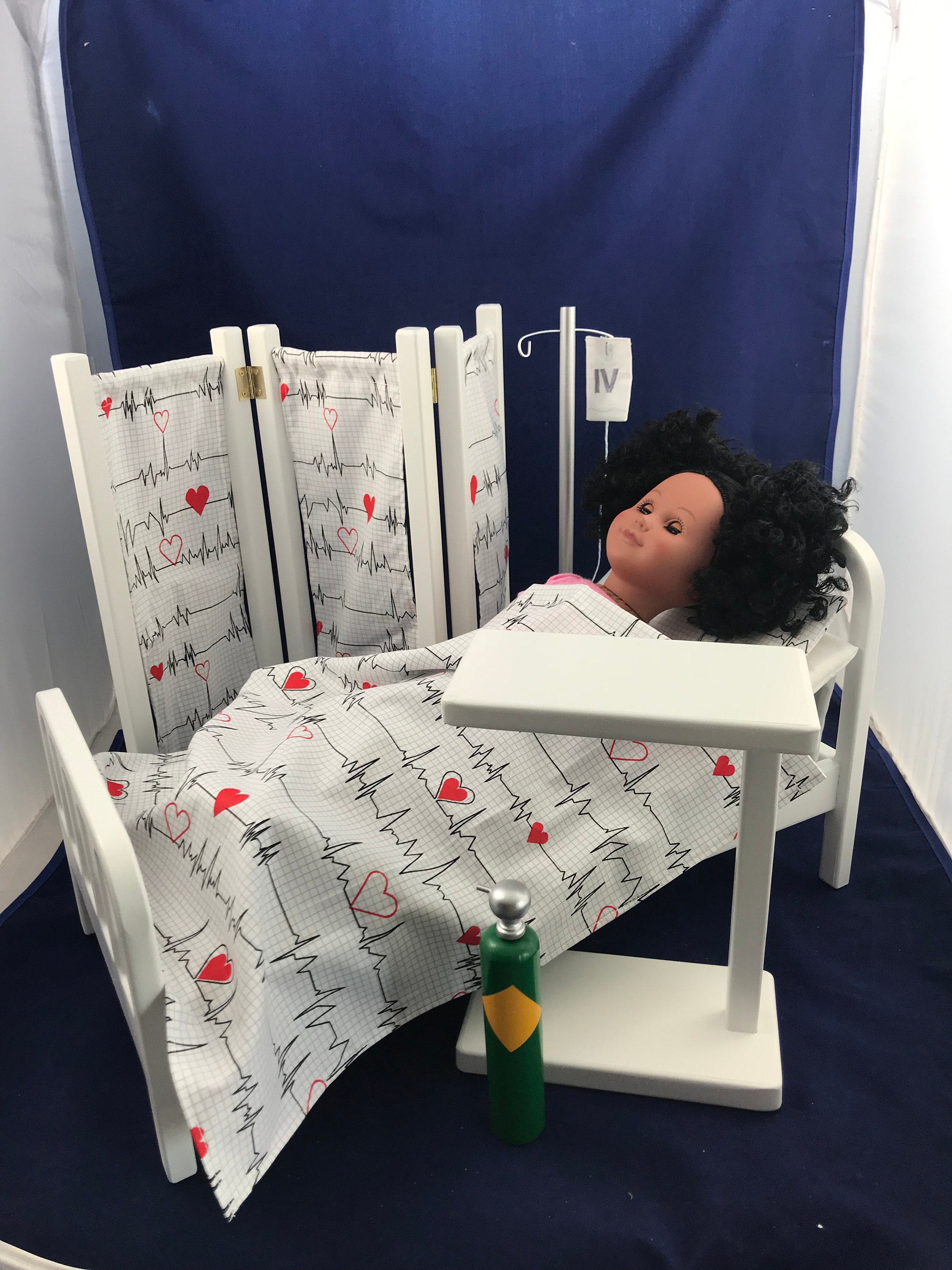 Doll Hospital Room Wooden Play Set for 18 Dolls with Etsy