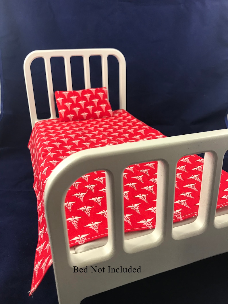 Doll Hospital Bed Sheet and Pillow for 18 Doll or Etsy