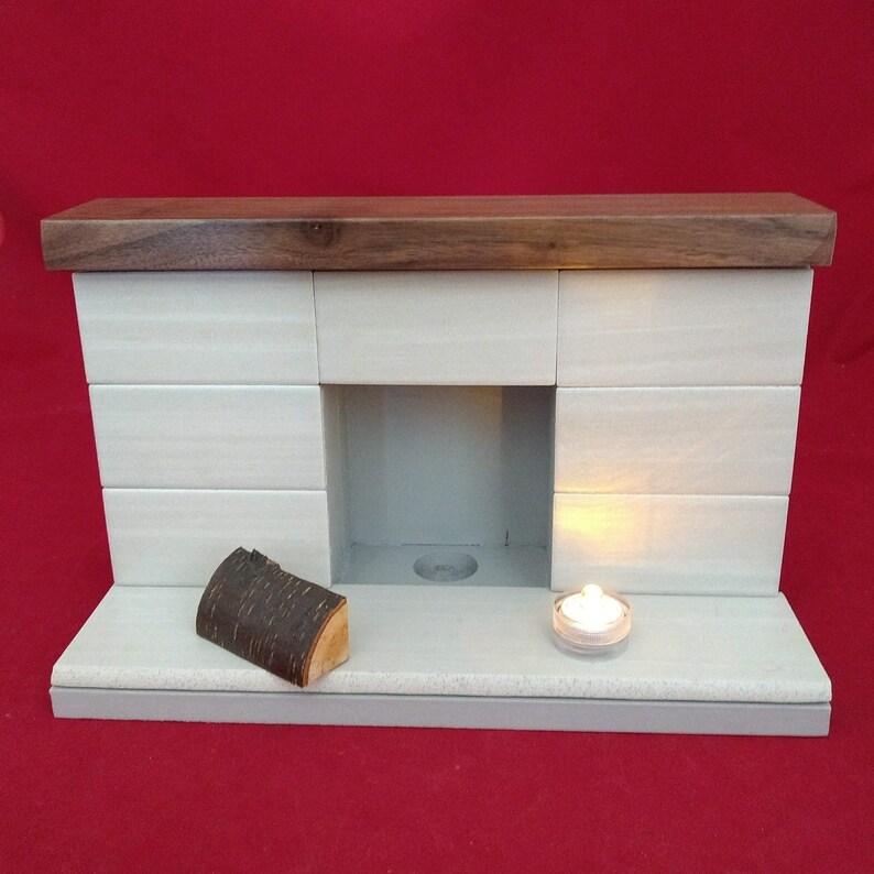 Wood and tile Doll Fireplace for 18 Doll or American Etsy