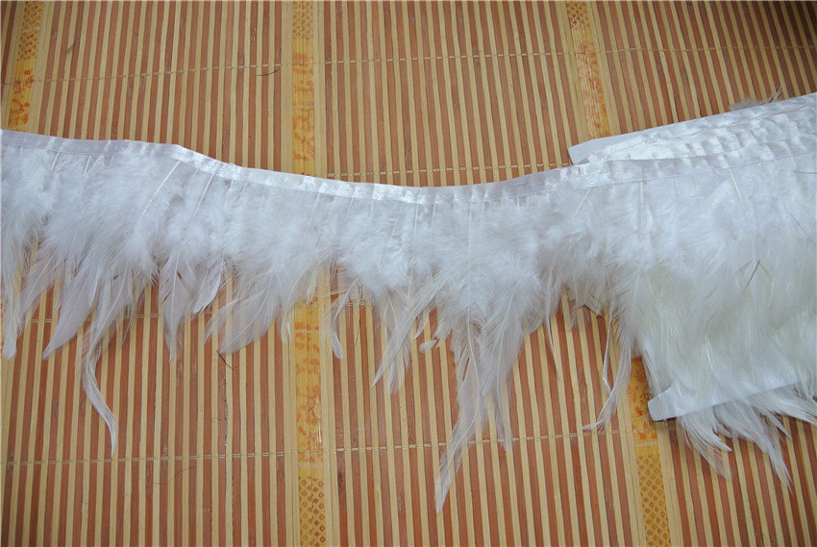 10M Rooster Hackle Coque Feather Fringe Sewing Craft Trim