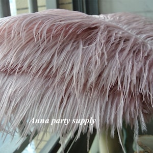 50 pcs blush pink dust pink ostrich feather plume for wedding party supply decor wedding centerpiece