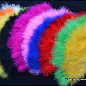 13 Farben marabou Feder Fan 20 * 12inch für Partei Gefälligkeiten