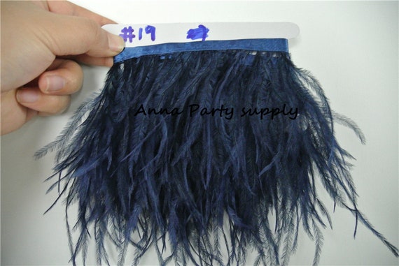 light blue ostrich feather trimming fringe ostrich feather trim feather fringe for party decor dress supply craft supply 55