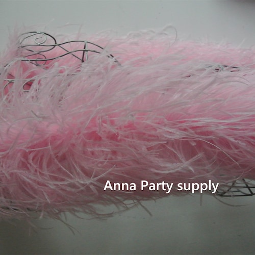 24 colors light pink ostrich shops feather boa 18 ply thickness for party supply decor supply