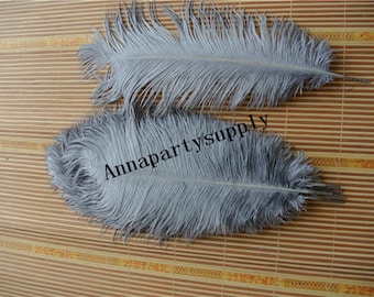 100 pcs gray ostrich feather plume for wedding party supply wedding centerpiece decor feather centerpiece prom supply