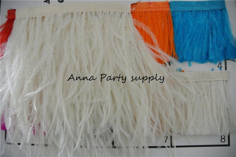 Ivory Feather Trim Otis