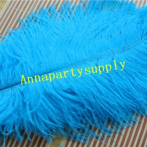 100 pcs turquoise ostrich feather plume for wedding party supply decor wedding centerpiece prom supply