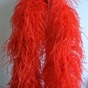 25 colors 13 ply thickness red ostrich feather boa for party supply decor supply