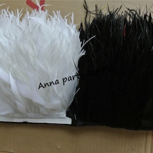 Mixed Ostich feather fringe trim 10 yards for sewing dress decor