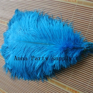 50 pcs turquoise ostrich feather plume for wedding party supply wedding table centerpiece decor