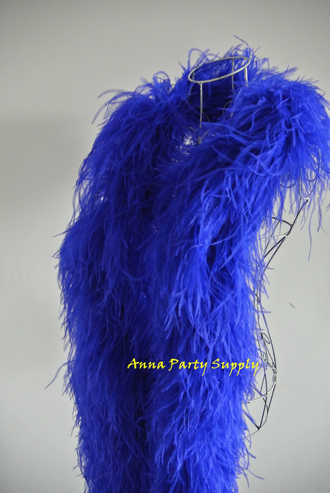 30 Colors Royal Blue Ostrich Feather Boa 12 Ply Thickness for Craft Sewing Supply Etsy