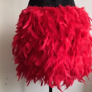 red feather skirt for dancing showgirl party supply 10 colors