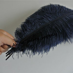 100 pcs navy blue dark blue ostrich feather plume for wedding party supply wedding centerpiece