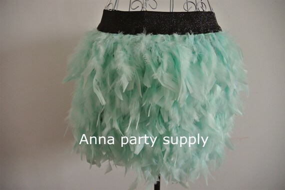 Feather skirt cheap etsy
