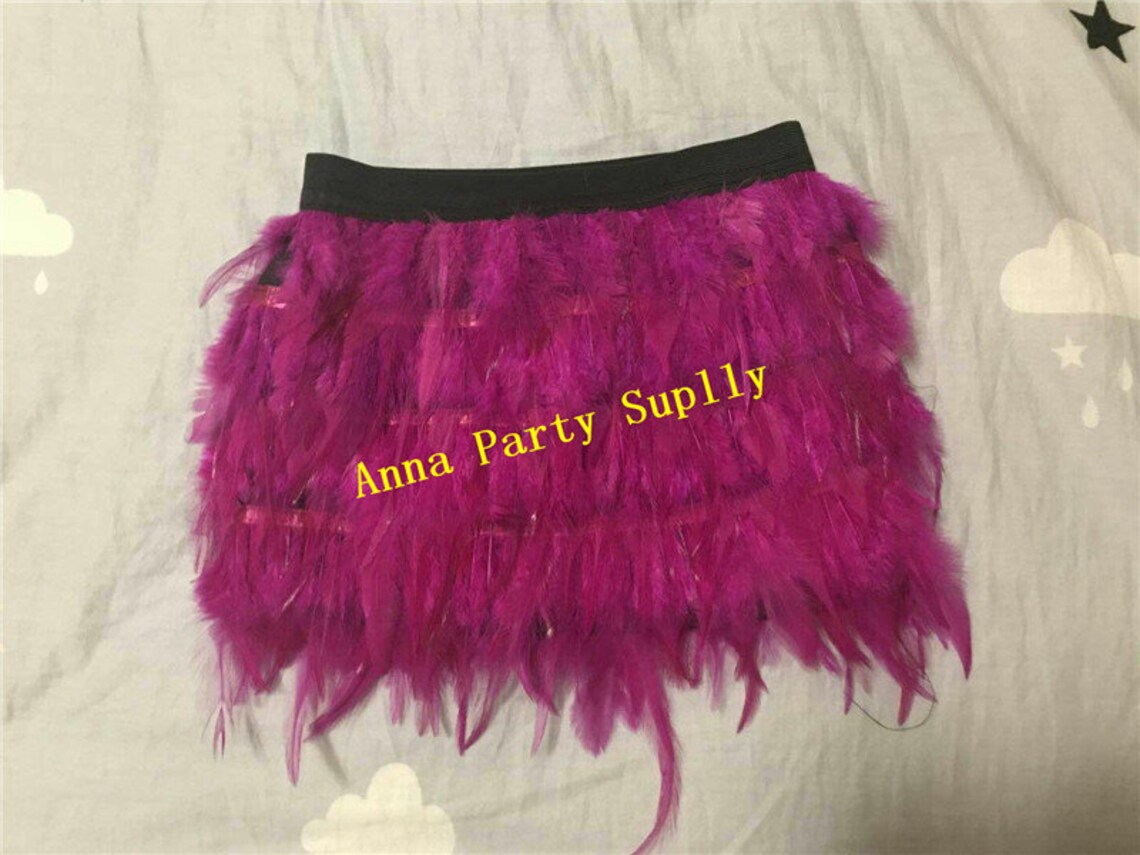 Mini Hot Pink Feather Skirt Costume Made Skirt for Kids Party Etsy