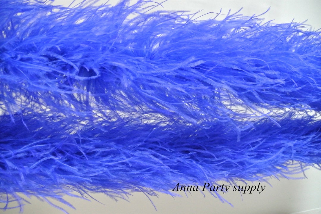 11 Ply Royal Blue Ostrich Feather Boa 22 Colors for Party Supply Decor Supply Craft Supply Etsy
