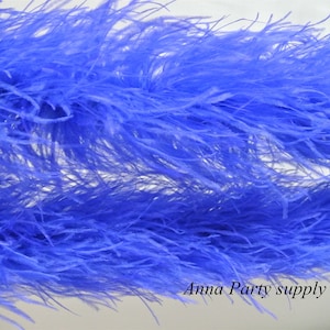 11 ply royal blue ostrich feather boa 22 colors for party supply decor supply craft supply
