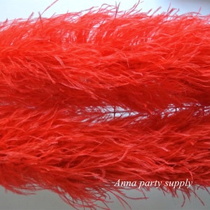 25 colors 14 ply thickness red ostrich feather boa for party supply decor supply