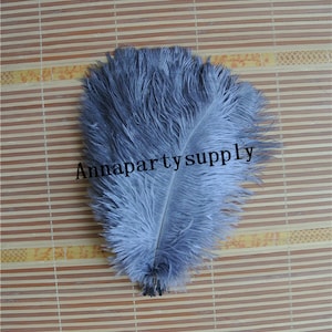 100 pcs 5-8inch gray ostrich feather plume for wedding party supply wedding centerpiece