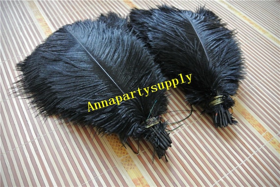 100 pcs black ostrich feather plume for wedding party supply wedding centerpiece party prom supply