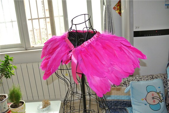Pink store feather shrug