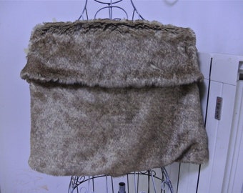 Brown faux fur bridal wrap shrug wedding faux fur cape wedding cape